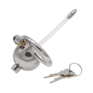 Freyona Steel Discipline Chastity Set - teräksinen siveysvyö katetrilla