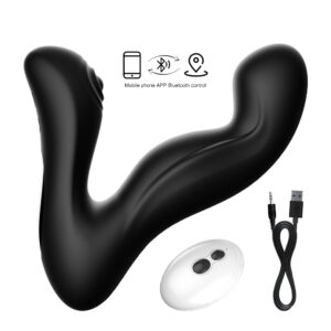 Freyona Black Arc Stim ergonominen musta stimulaattori ja USB-johto