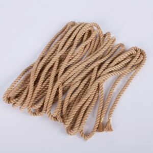 3 metrin shibari-köysi, siististi viimeistellyt päät, luonnollinen sävy