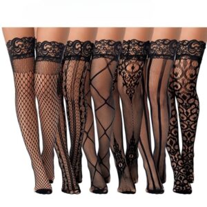 Stay Up sukkia 6 paria Jacquard-kuvioilla, Freyona Boutique