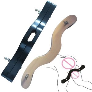 Puinen CBT ball clamp kahdessa värissä metallisilla kiristimillä, havainnekuva