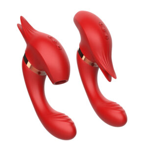 Raffles imevä vibraattori kääntyvällä päällä,kahdessa käyttöasennossa