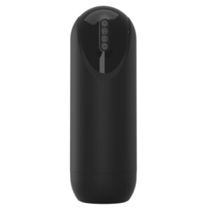 Teleskooppinen automaattimasturbaattori värinä'-, imu ja työntötoiminnoilla, musta