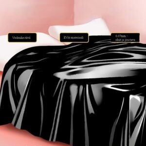 musta EVA suojalakana sängyllä