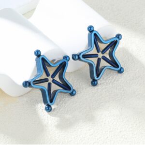 Sinisellä pinnoitteella viimeistellyt metalliset nänninipistimet