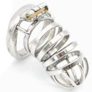 Ruostumattomasta teräksestä valmistettu pidempi siveysvyö, 58 mm häkki ja irrotettava lukko. Freyona