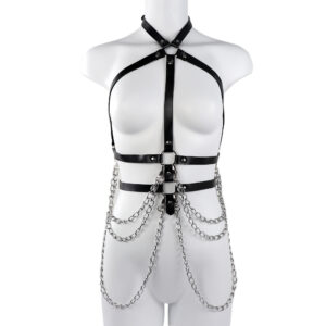 Keinonahkainen valjasasuste naiselle