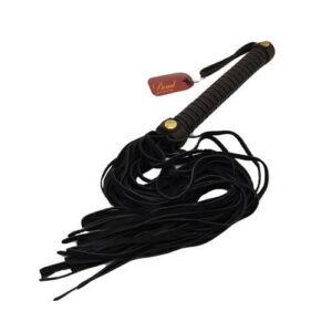 BOUND nupukkinahkainen flogger BDSM ruoska musta
