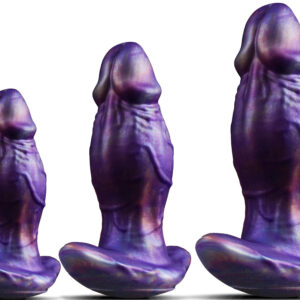 Purple Galaxy nestesilikoninen anaalitappi kolmessa koossa