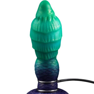 Pumpattava liquid silicone fantasia dildo vihreä