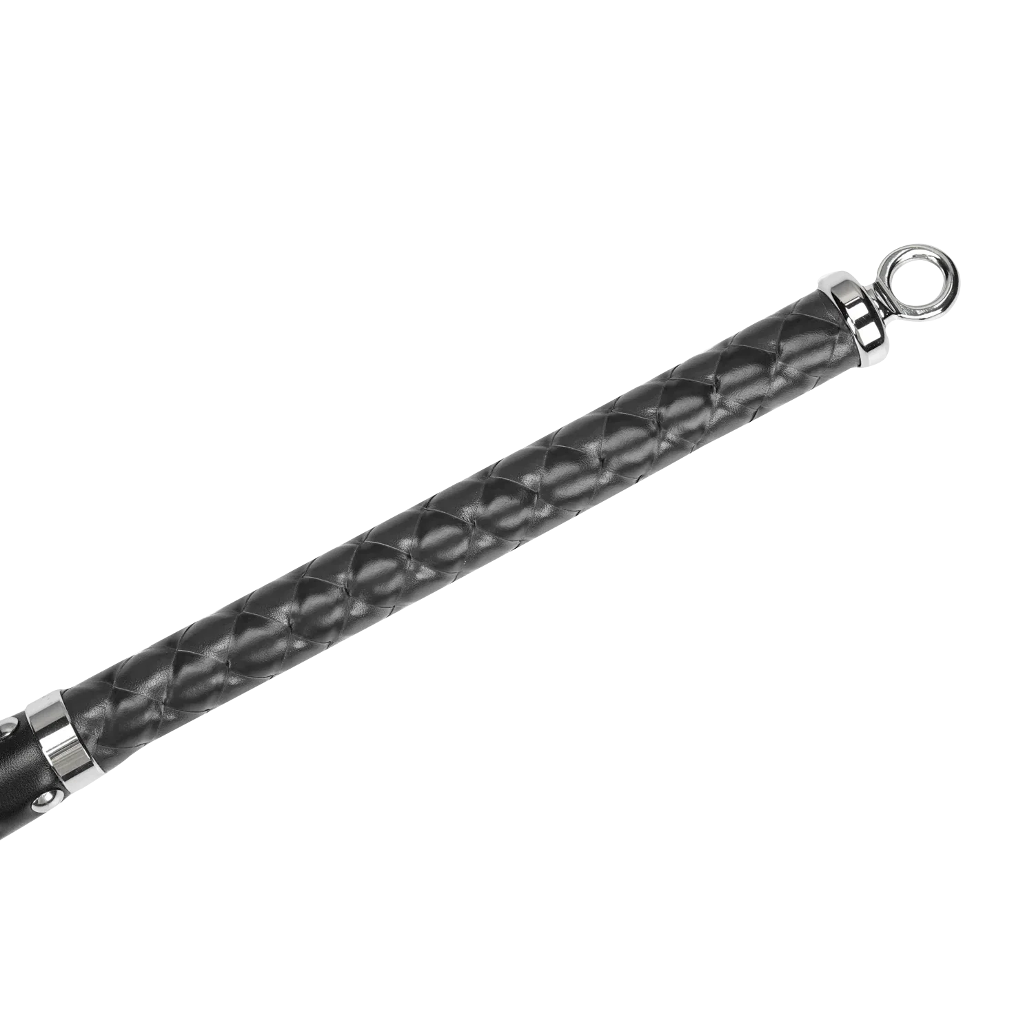 RISE - Long Leather Flogger (Soft Tails) - Musta - Image 5