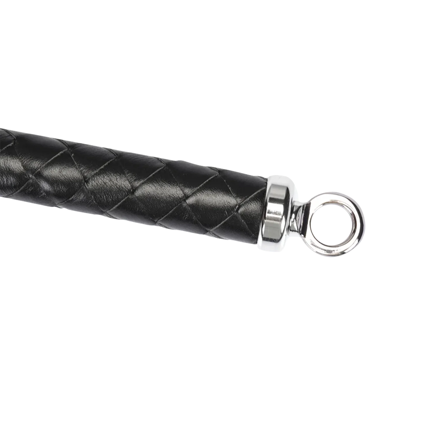RISE - Long Leather Flogger (Hard Tails) - Musta - Image 6