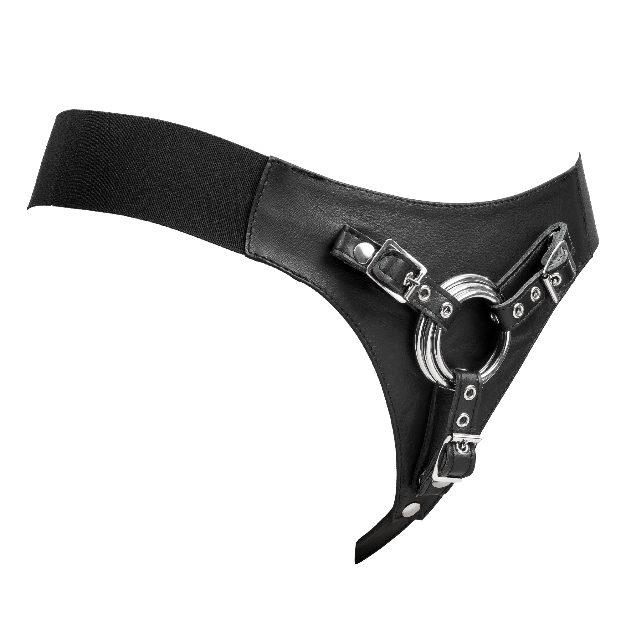 Rimba Bondage Play Nahkaiset Strap-On-Valjaat - Image 4