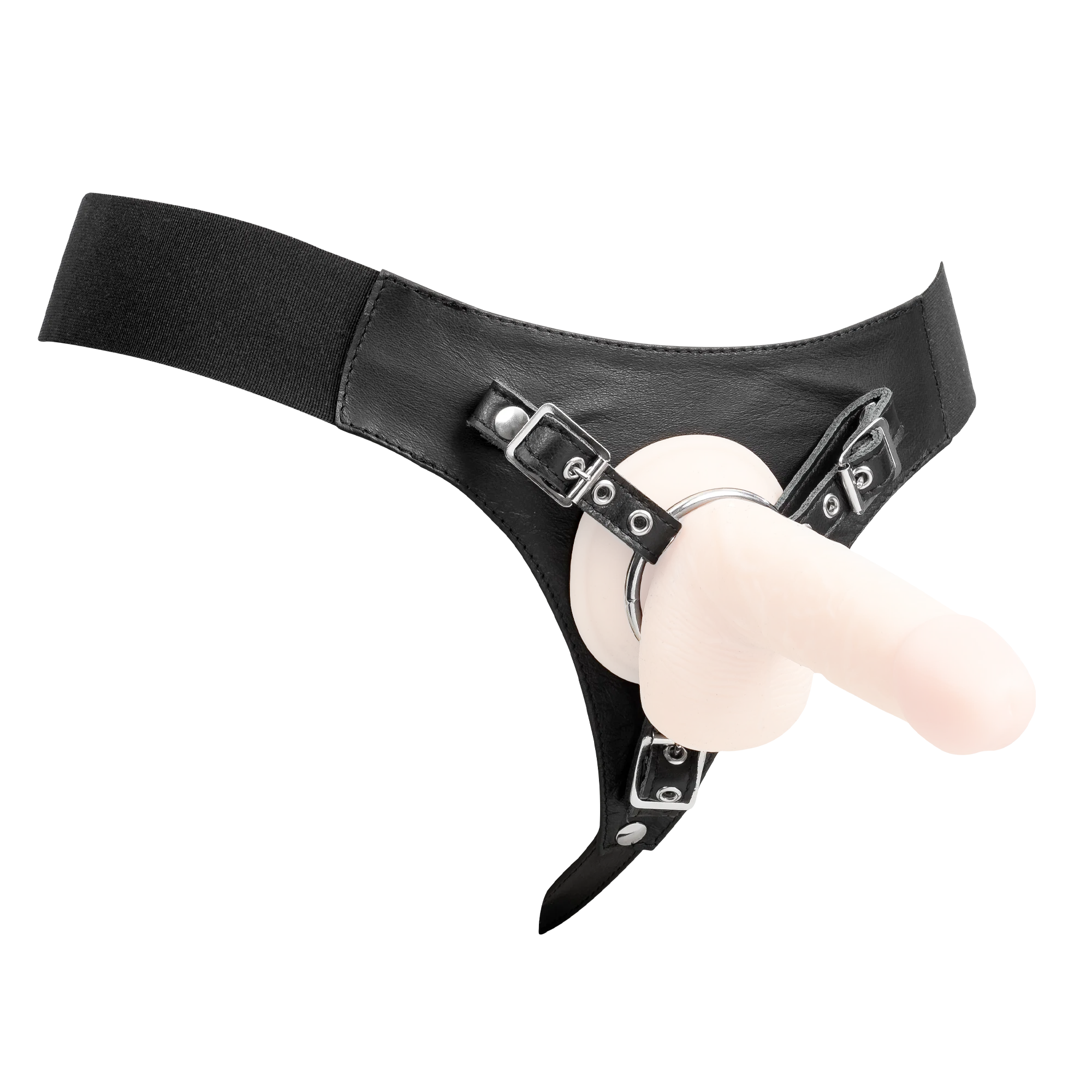 Rimba Bondage Play Nahkaiset Strap-On-Valjaat - Image 2