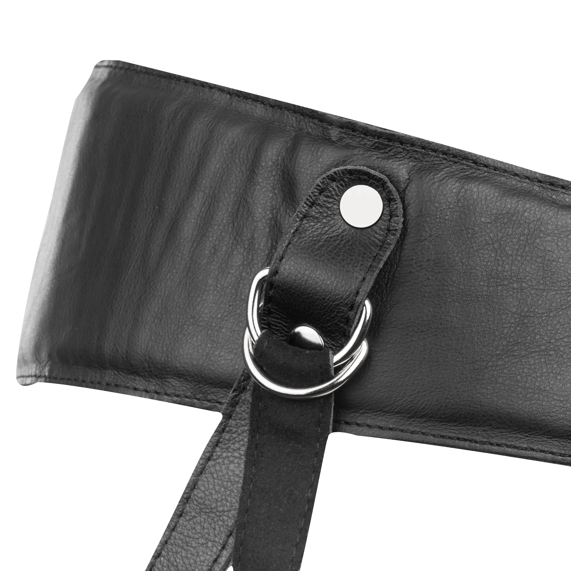 Rimba Bondage Play Nahkaiset Strap-on-Valjaat Pehmusteella - Image 7