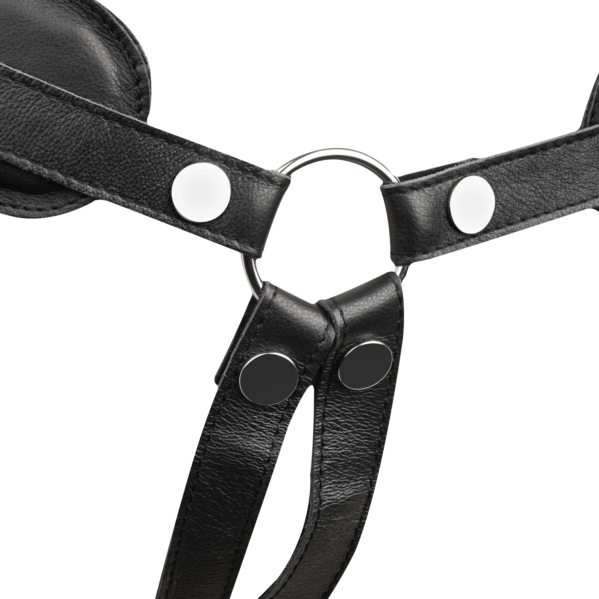 Rimba Bondage Play Nahkaiset Strap-on-Valjaat Pehmusteella - Image 6