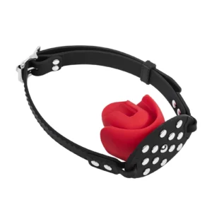 Rimba Bondage Play -suukapula pehmeällä silikonisella suuosalla, irrotettavalla bitillä ja säädettävällä hihnalla. Freyona.