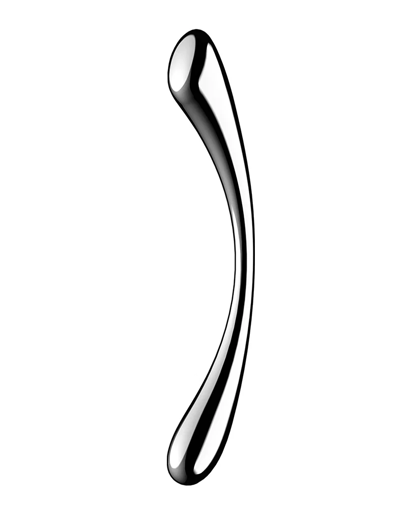Satisfyer Cosmic crest stainless steel dildo. Freyona.