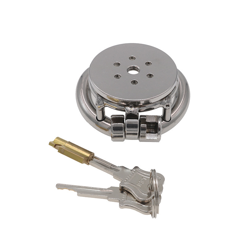 Flat Round Chastity Ring - Lukittava Siveysrengas - Image 2