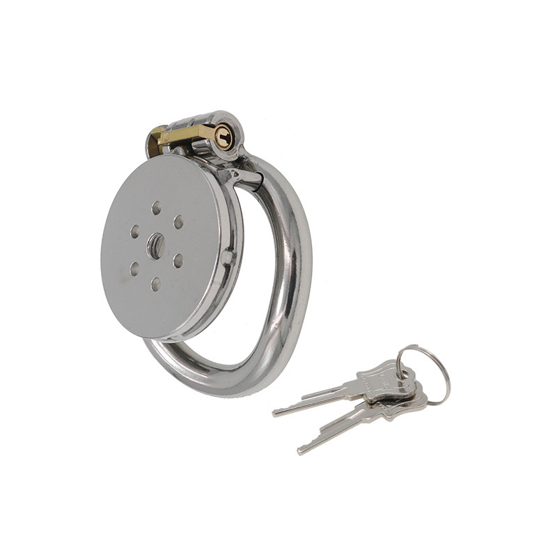 Flat Round Chastity Ring - Lukittava Siveysrengas - Image 4