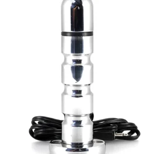 Rimba Electro Play Bipolar Anal Dildo 125 mm alumiininen sähköstimulaation lisävaruste. Freyona.