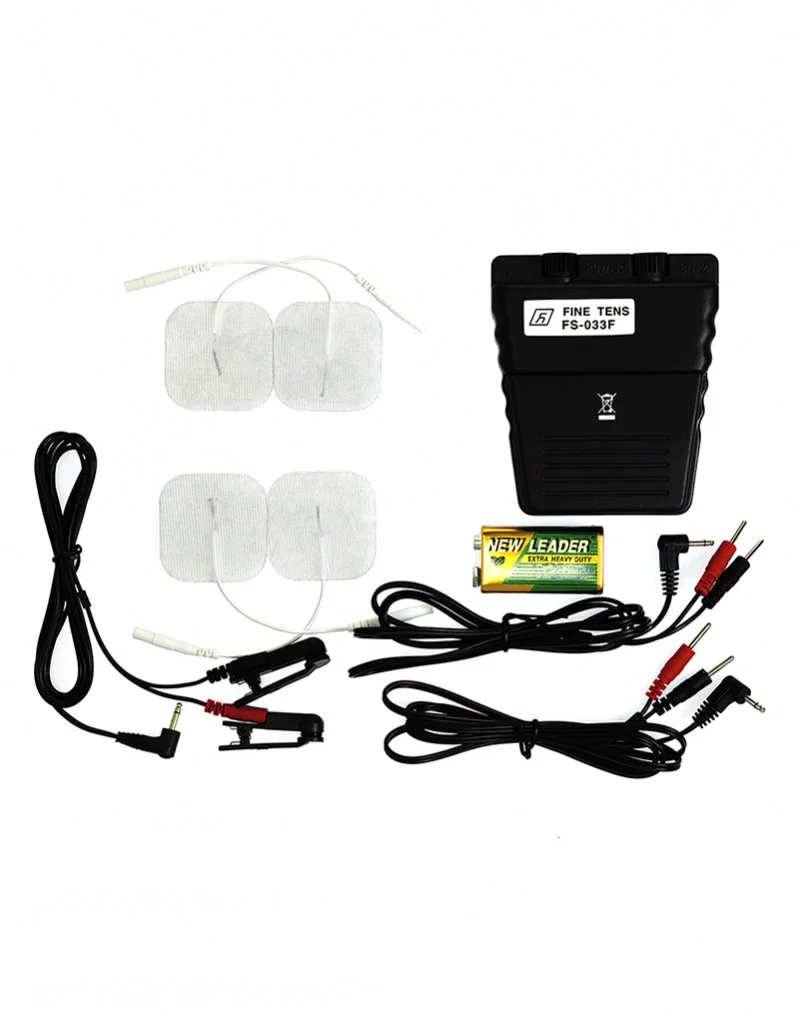 Rimba Electro Play Starter Set kaksikanavainen sähköstimulaation aloituspakkaus elektrodit ja klipsit mukana