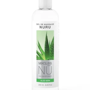 Mixgliss NU aloe vera 2-in-1 hierontageeli/vesipohjainen liukuvoide herkällekin iholle. Freyona.