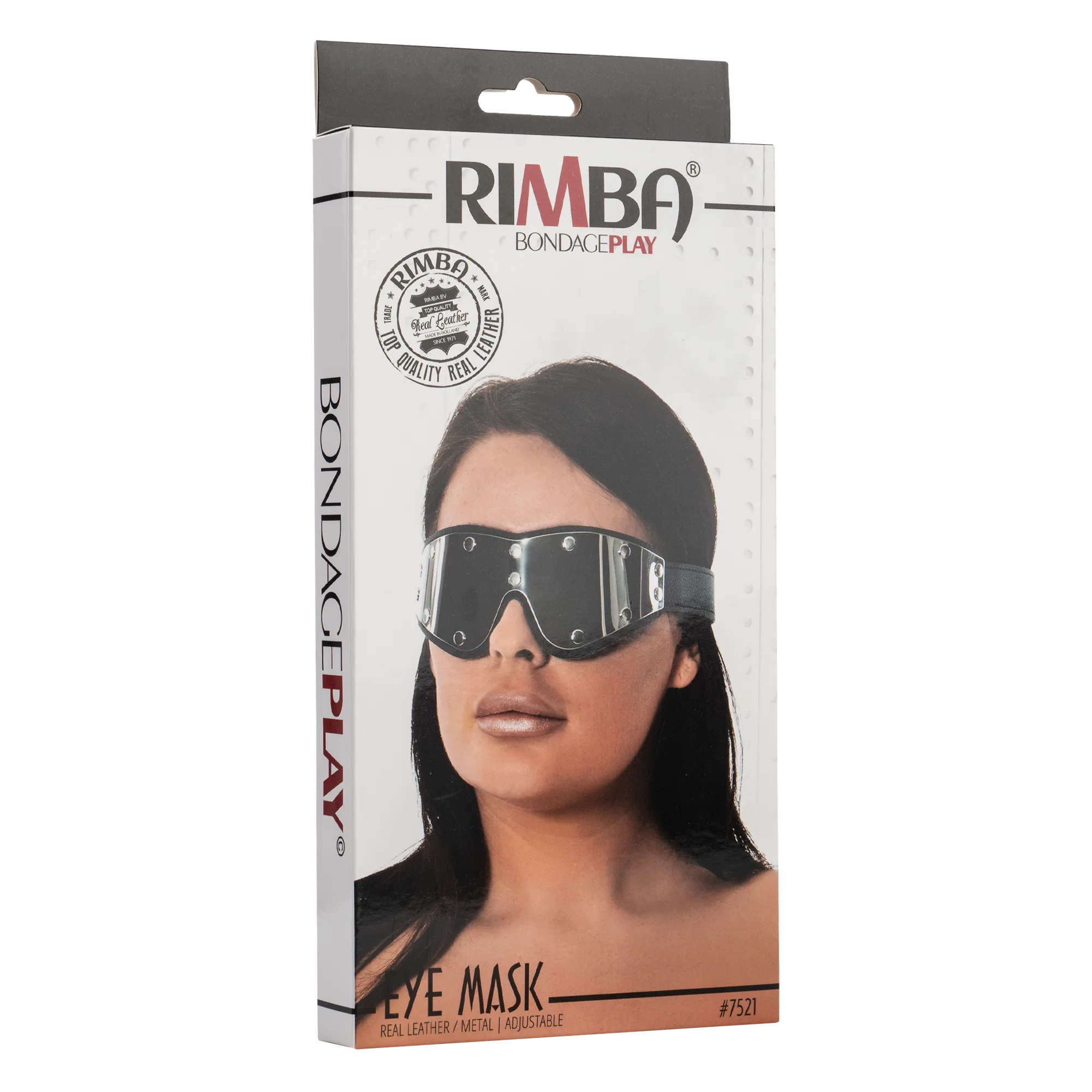 Rimba - Nahkainen Silmänaamio Metallivahvikkeella - Image 7