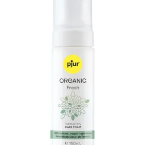 pjur ORGANIC Fresh hajusteeton ja vegaaninen intiimialueen puhdistusvaahto. Freyona.