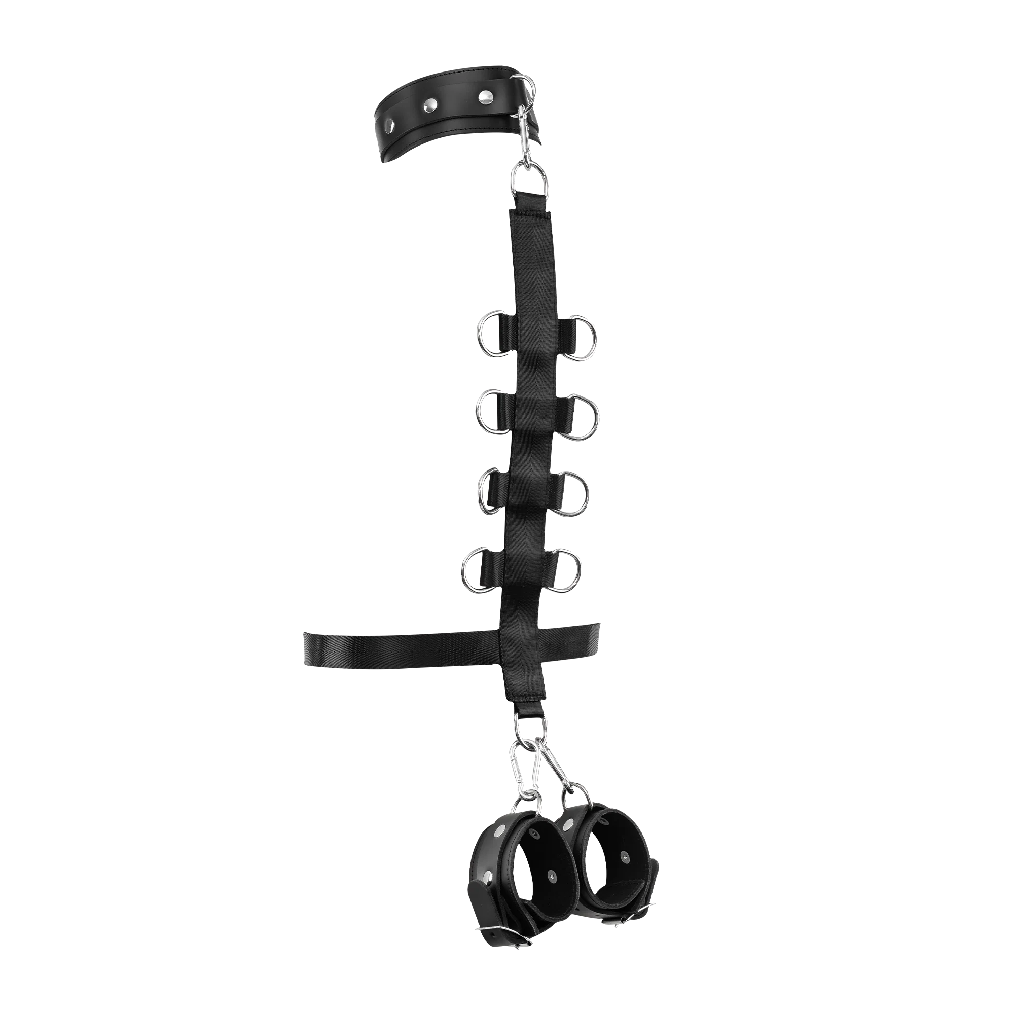 Rimba Bondage Play – Selkäsidontasetti Kaula- ja Rannekahleilla - Image 6
