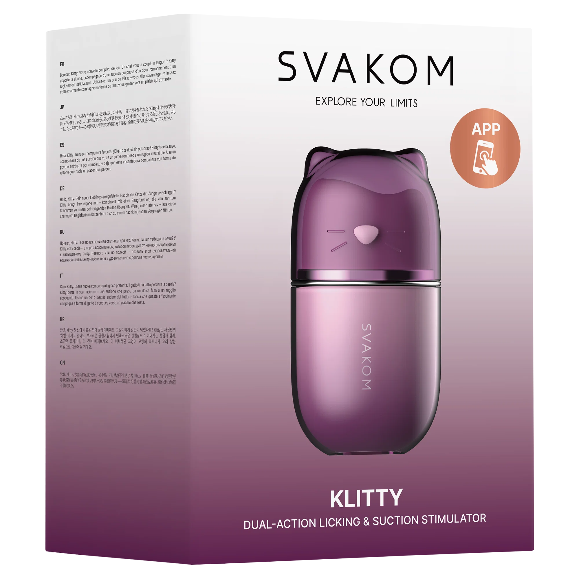 SVAKOM Klitty Dusty Lavender - Nuoleva ja Imevä Klitorisstimulaattori - Image 7
