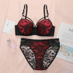 Crimson Lace pitsinen alusasusetti | Freyona