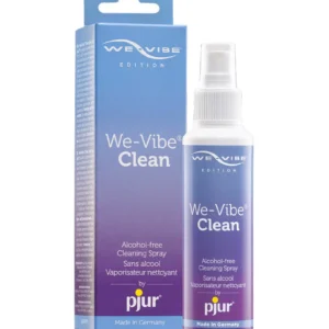 We-Vibe Clean by pjur alkoholiton ja hajusteeton seksilelujen puhdistussuihke. Freyona.