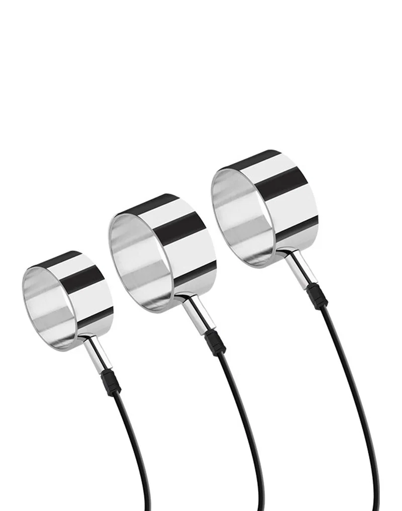Rimba Electro Play Unipolaariset Alumiiniset E-Stim-penisrenkaat - Image 2
