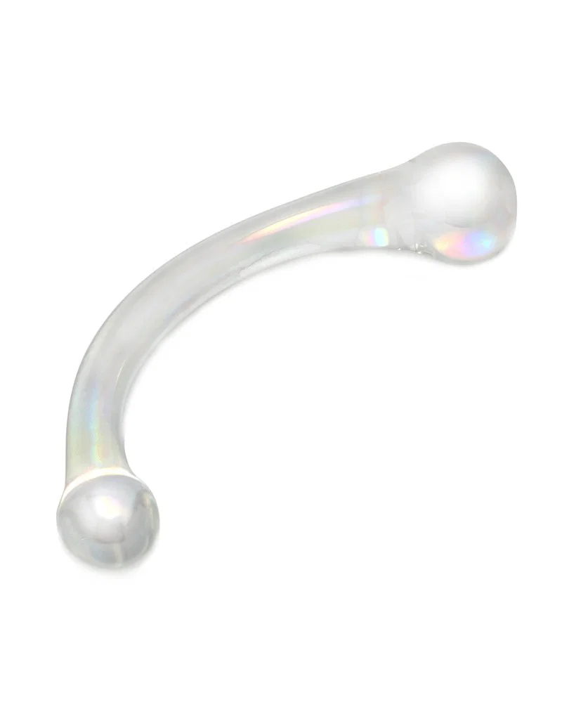 Rimba Sensual Glass - Wanda - kaksipäinen holografinen lasidildo. Freyona.
