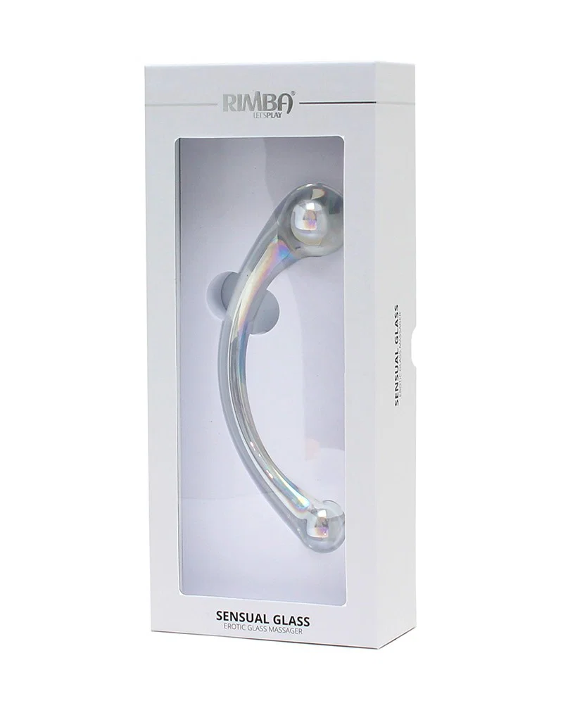 Rimba Sensual Glass - Wanda - Kaksipäinen Lasidildo 18 cm - Image 3