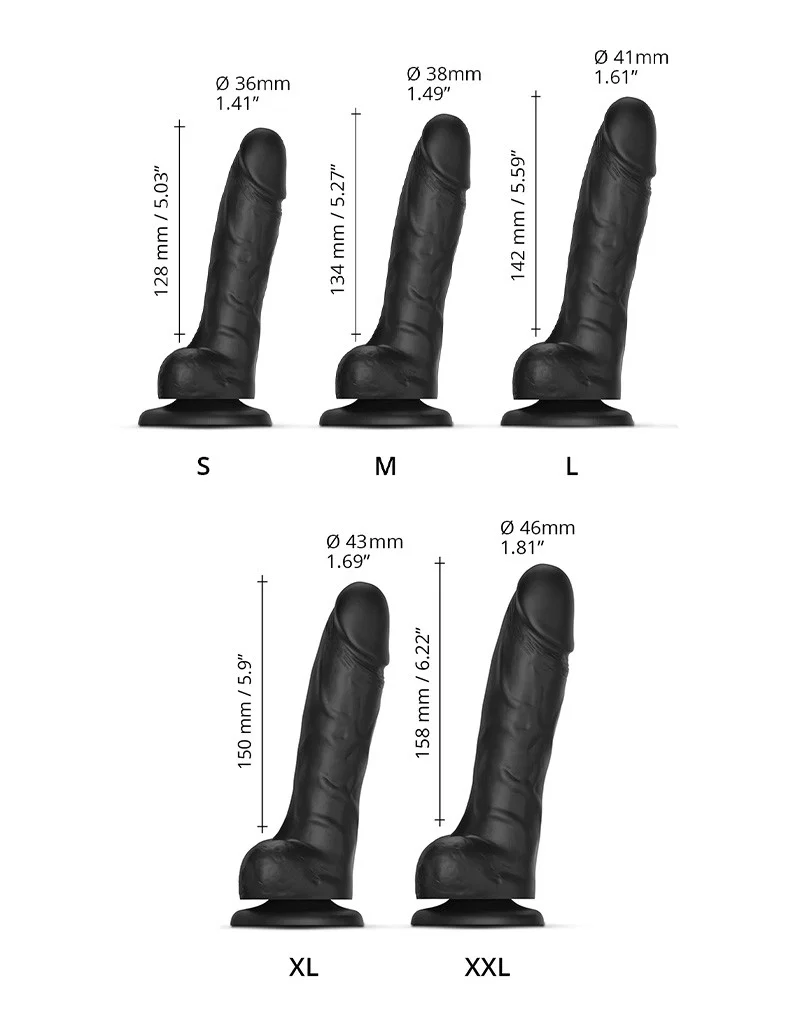 Strap-On-Me Sliding Skin Realistinen Silikonidildo – S–XXL - Image 7