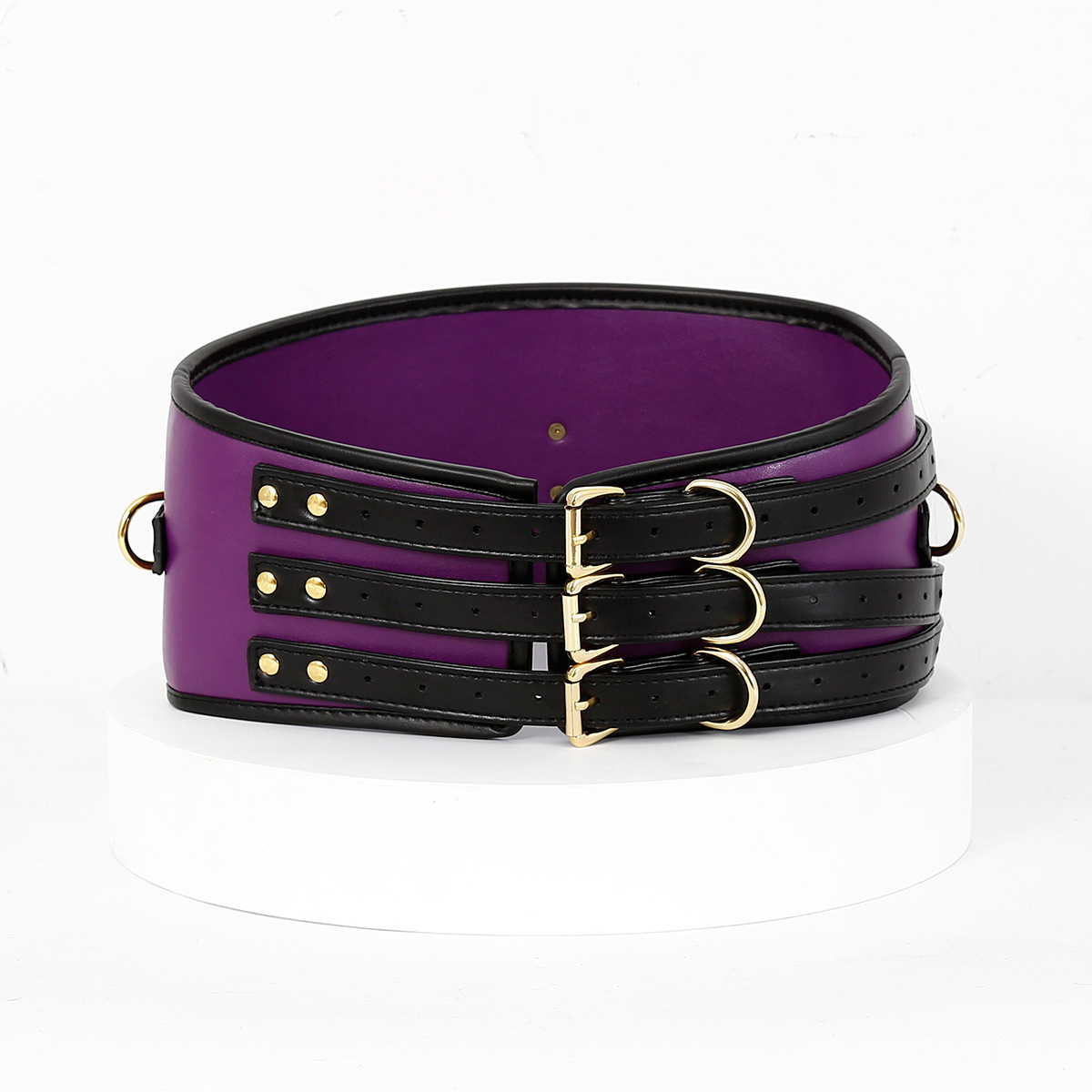 Keinonahkainen Harness- ja Kahlesetti – 2 väriä - Image 5