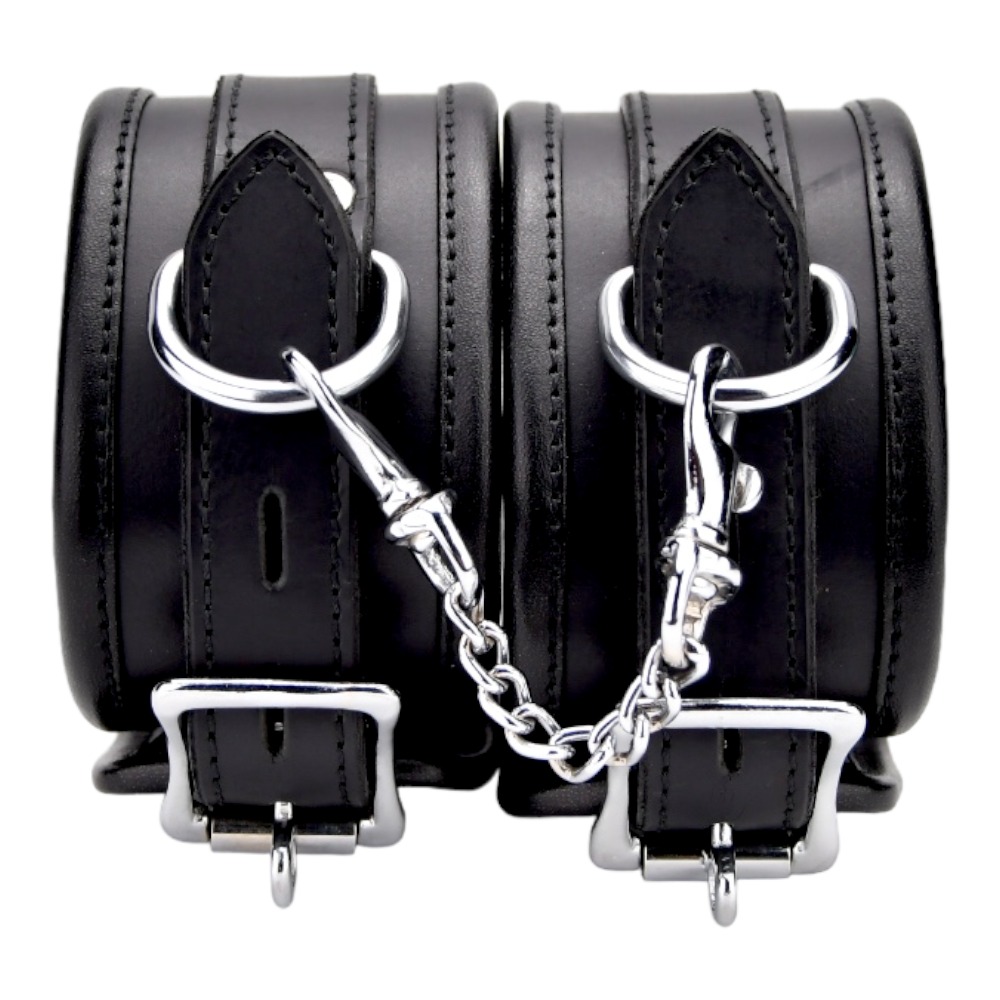 BOUND Nahkaiset Nilkkakahleet Ketjulla - Ruskea & Musta - Image 10