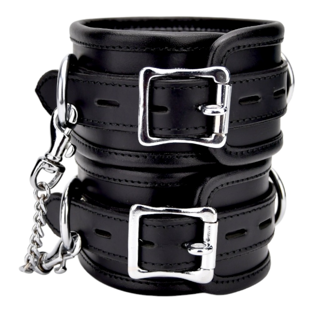 BOUND Nahkaiset Nilkkakahleet Ketjulla - Ruskea & Musta - Image 12