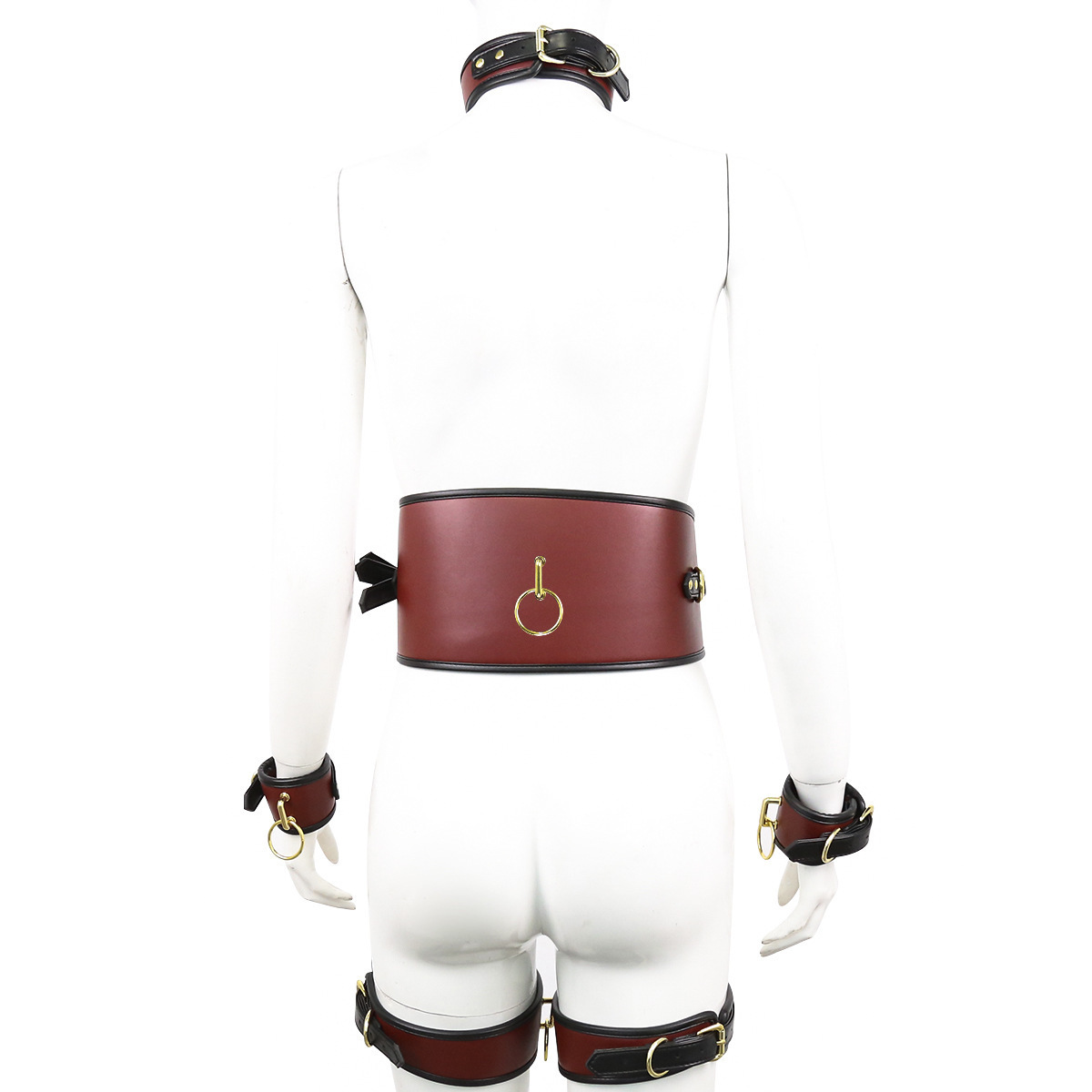 Keinonahkainen Harness- ja Kahlesetti – 2 väriä - Image 4