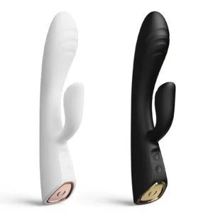 Musta ja valkoinen Dorcel Flexi Rabbit -värivaihtoehto. Freyona.
