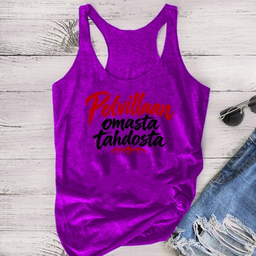 "Polvillaan omasta tahdosta" - Unisex toppi - Useita värejä - Image 4