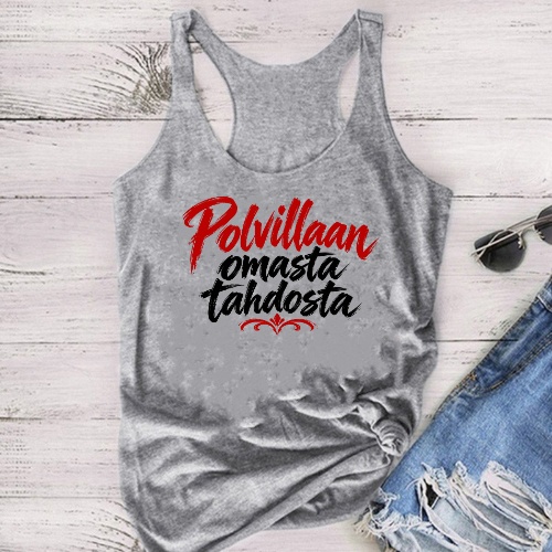 "Polvillaan omasta tahdosta" - Unisex toppi - Useita värejä - Image 6